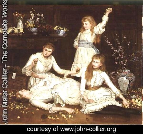 John Maler Collier - The Daughters of Col. Makins M.P.