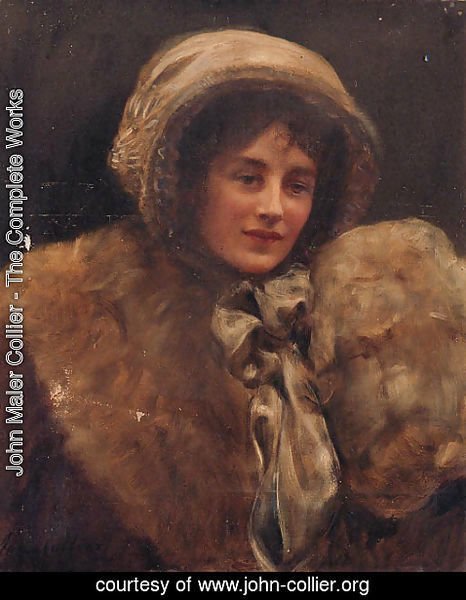 John Maler Collier - Portrait of Mrs H. C. Marillier