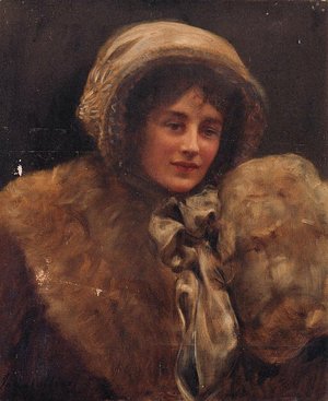 John Maler Collier - Portrait of Mrs H. C. Marillier