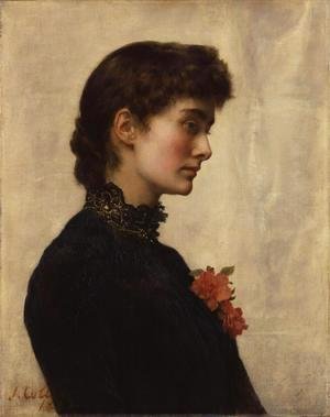 John Maler Collier - The Artist's Wife, Marion Collier (nee Huxley)