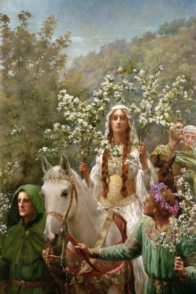 Queen Guinevere's Maying by John Maler Collier