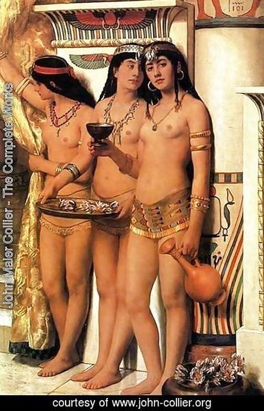 John Maler Collier - Pharaohs Handmaidens