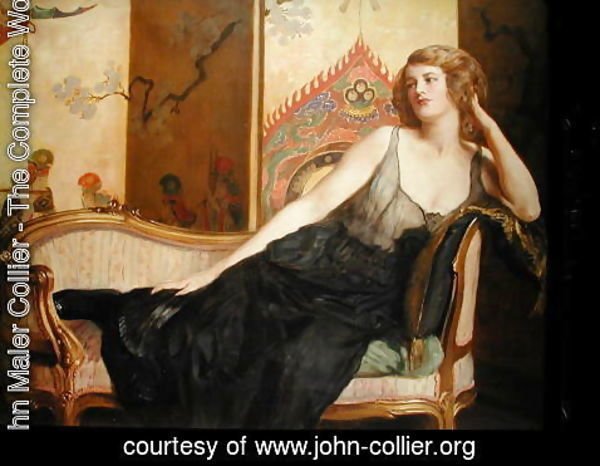 John Maler Collier - Reclining Woman