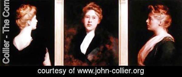 John Maler Collier - Triple Portrait of a Woman