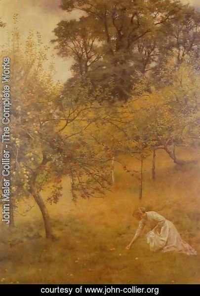 John Maler Collier - A Devonshire Orchard